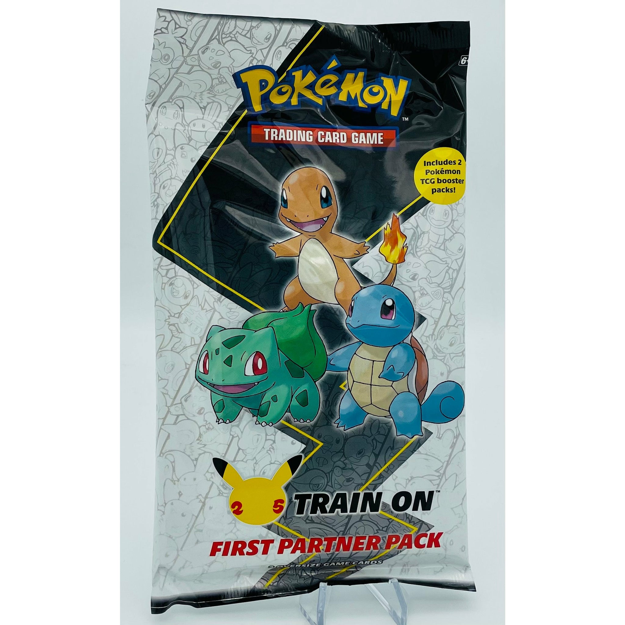 Pokemon TCG: First Partner Pack- 3 Jumbo KANTO Cards and 2 Pokemon Booster Packs