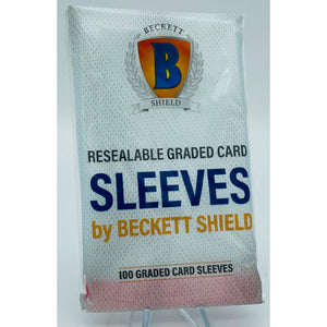 Resealable Graded Card Sleeves by Becket Shield, 100 Count