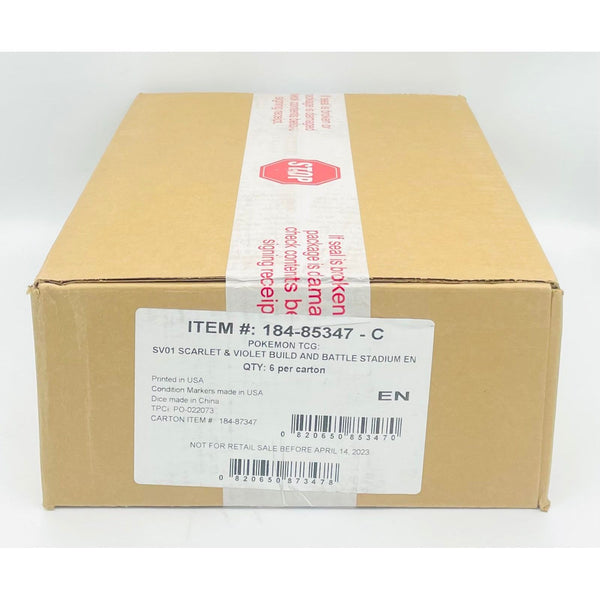 Pokemon TCG: Scarlet & Violet Build & Battle Stadium CASE, Factory Sealed