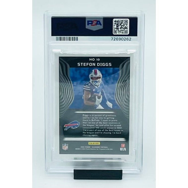 2022 Panini Illusions Football Stefon Diggs T/C Green PSA 9