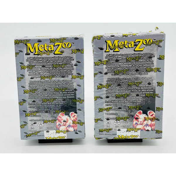 Metazoo Cryptid Nation UFO 1st Edition Release Event Deck Lot of 2, Factory Sealed