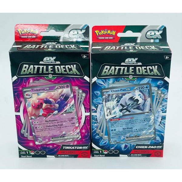 Pokemon TCG: Tinkaton EX & Chien-Pao EX Battle Deck Pair, Factory Sealed