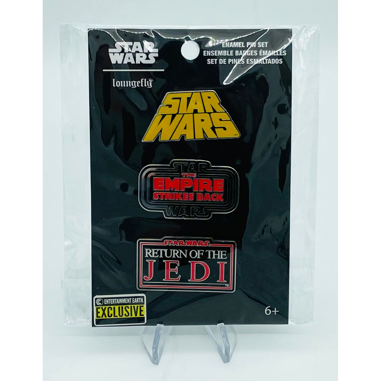 Loungefly Star Wars Original Trilogy 3 Pin Set, Entertainment Earth Exclusive
