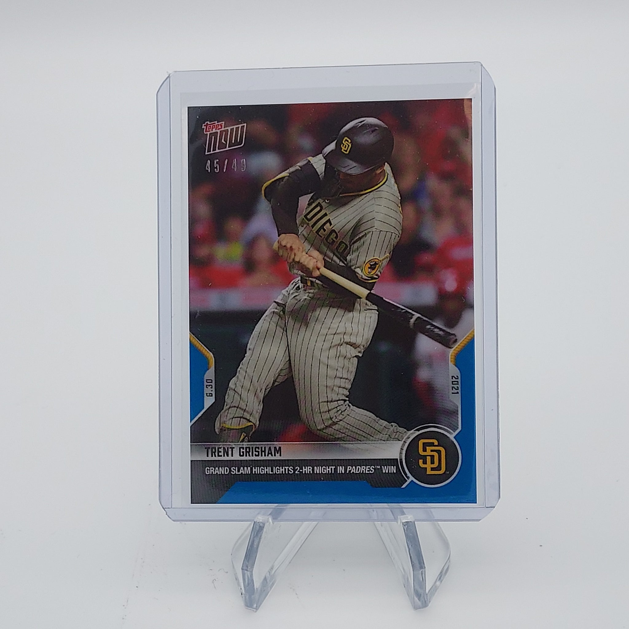 Trent Grisham Grand Slam - 2021 MLB TOPPS NOW Card 435 - Blue Parallel #45/49