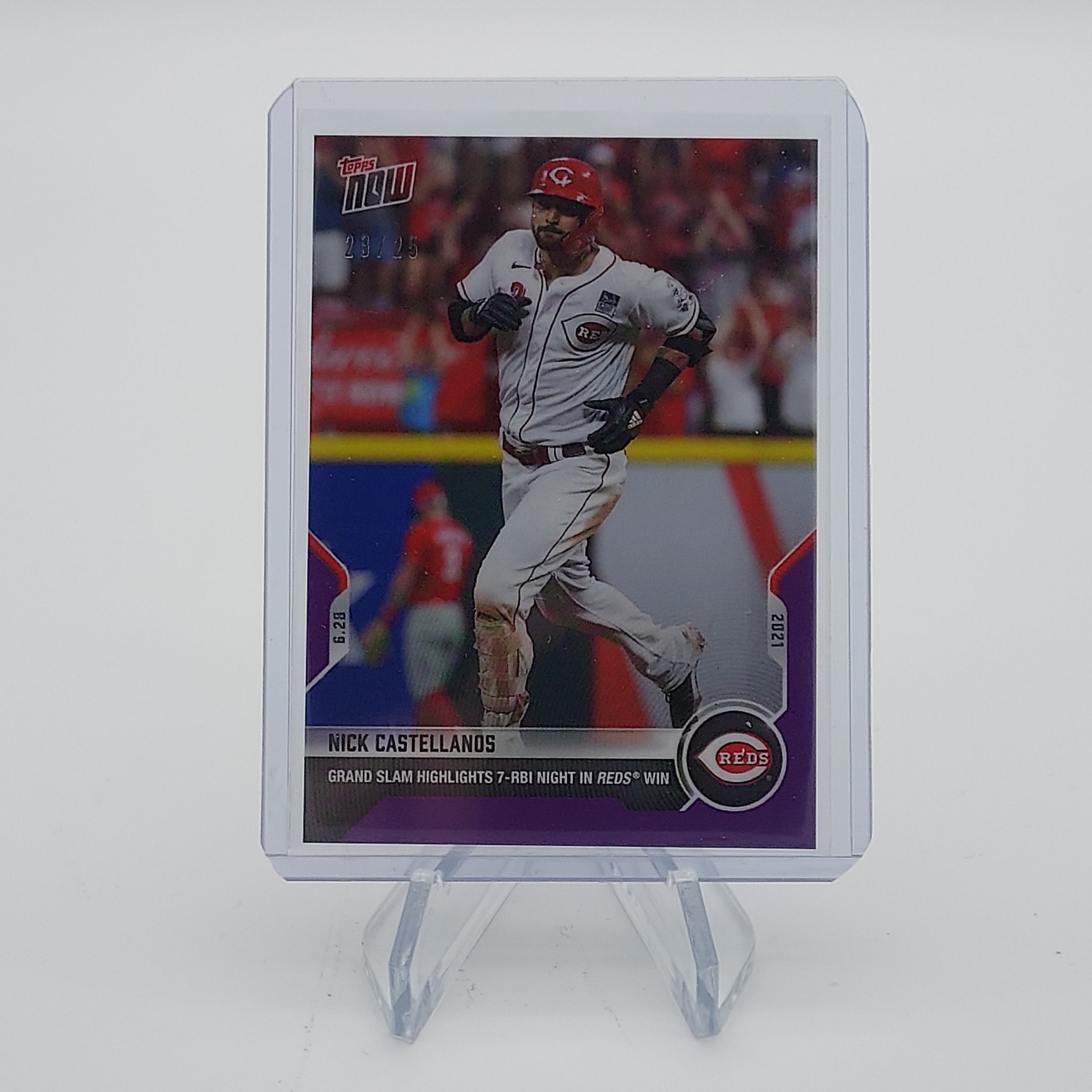 Nick Castellanos Grand Slam -2021 MLB TOPPS NOW Card 426- Purple Parallel #23/25