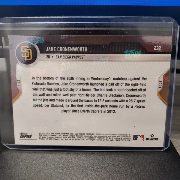 Jake Cronenworth Inside the Park HR-2021 MLB TOPPS NOW Card 232-Print Run: 1181