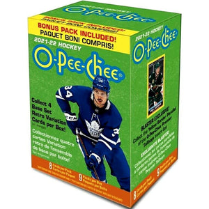 2021/22 Upper Deck 0-Pee-Chee NHL Hockey Blaster Box 9 Packs/Box Factory Sealed
