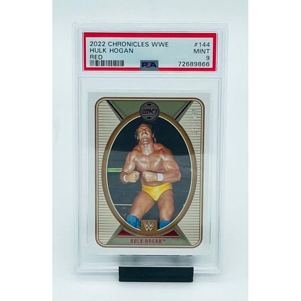 2022 Panini Chronicles WWE Hulk Hogan Red PSA 9