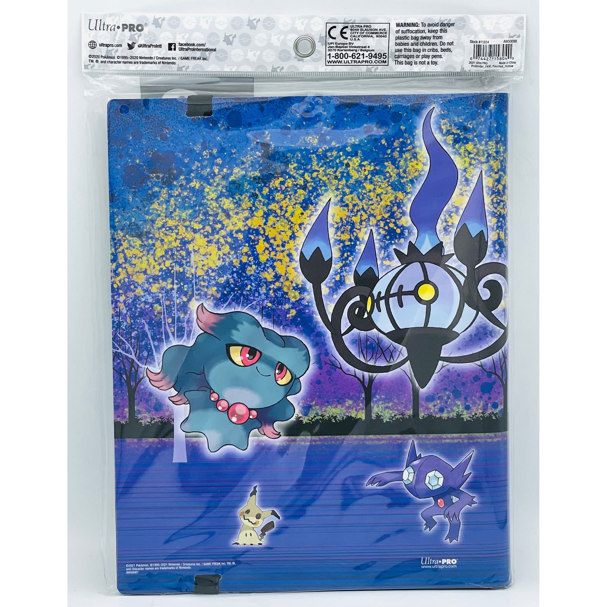 Ultra PRO Raccolgitore PRO-Binder Galleria Haunted Hollow Per Carte Pokémon, 9 Tasche, Fino A 360 Carte
