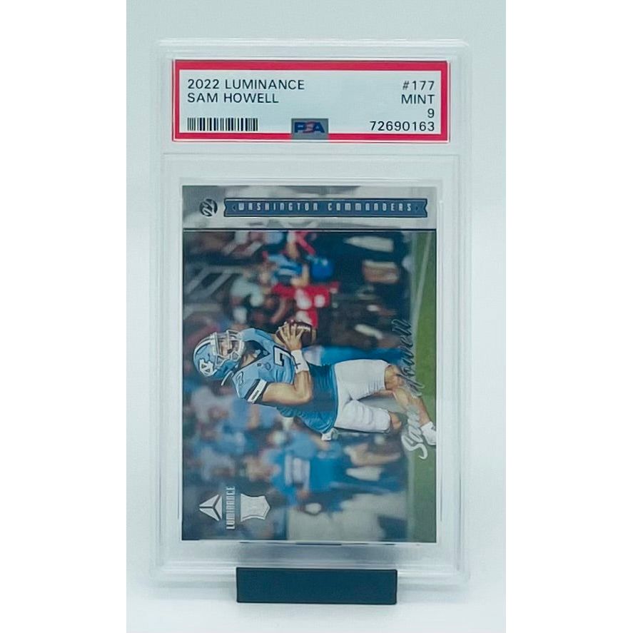 2022 Panini Luminance Football Sam Howell RC PSA 9