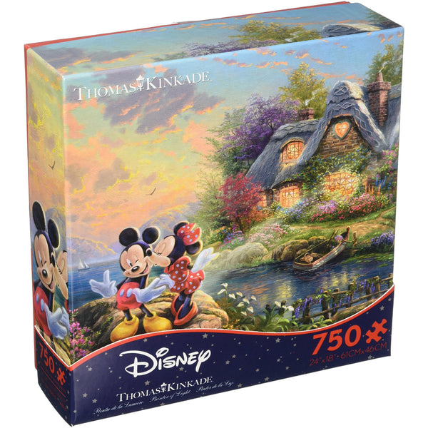 Disney Thomas Kinkade: Mickey & Minnie Sweetheart Cove - 750 Pieces Puzzle - NEW