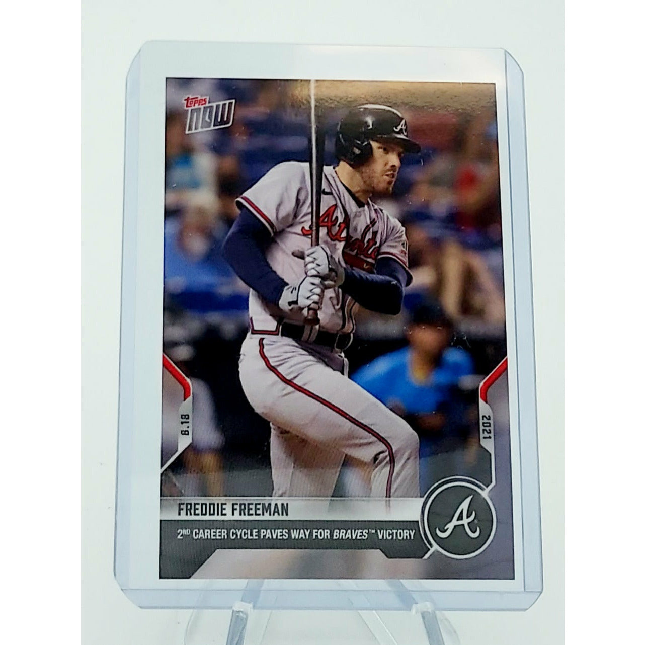 Freddie Freeman 2nd Career Cycle - 2021 MLB TOPPS NOW Card 678 - PR: 1095