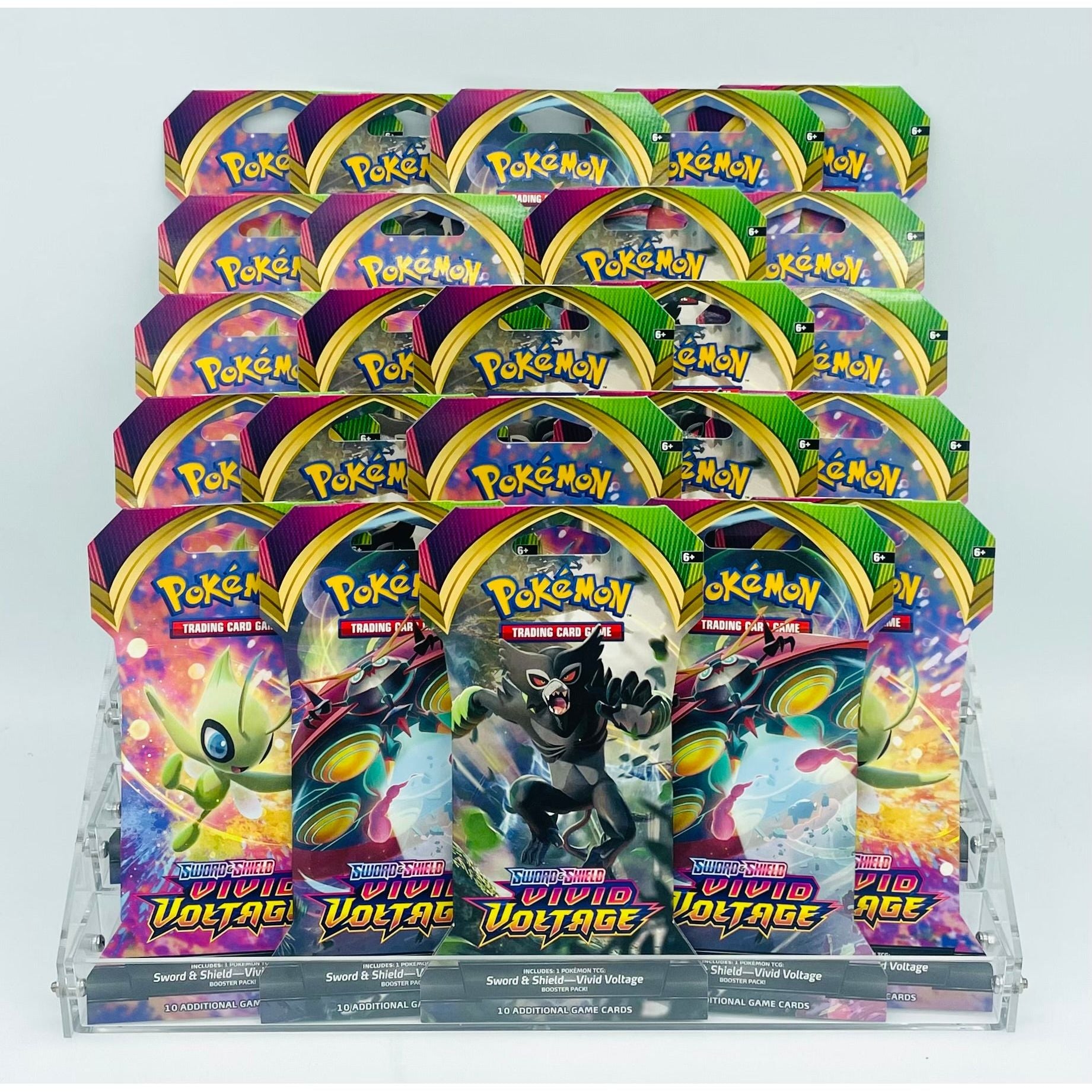 Pokemon TCG: Sword & Shield Vivid Voltage Lot of 24 Sleeved Booster Packs