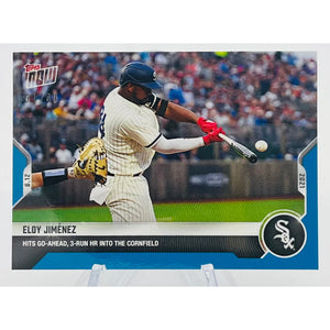 Eloy Jiménez HR in Field of Dreams -2021 MLB TOPPS NOW-#652 Blue Parallel 41/49