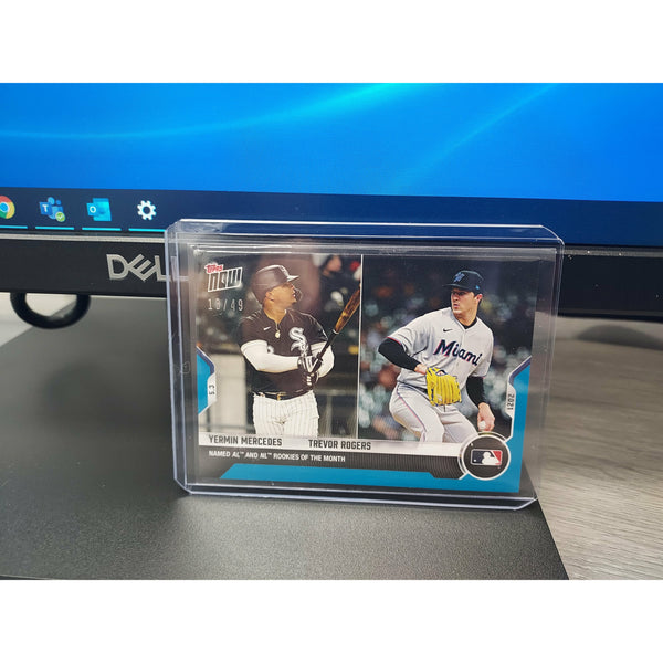Yermin Mercedes/Trevor Rogers - 2021 MLB TOPPS NOW Card 168-Blue Parallel #13/49