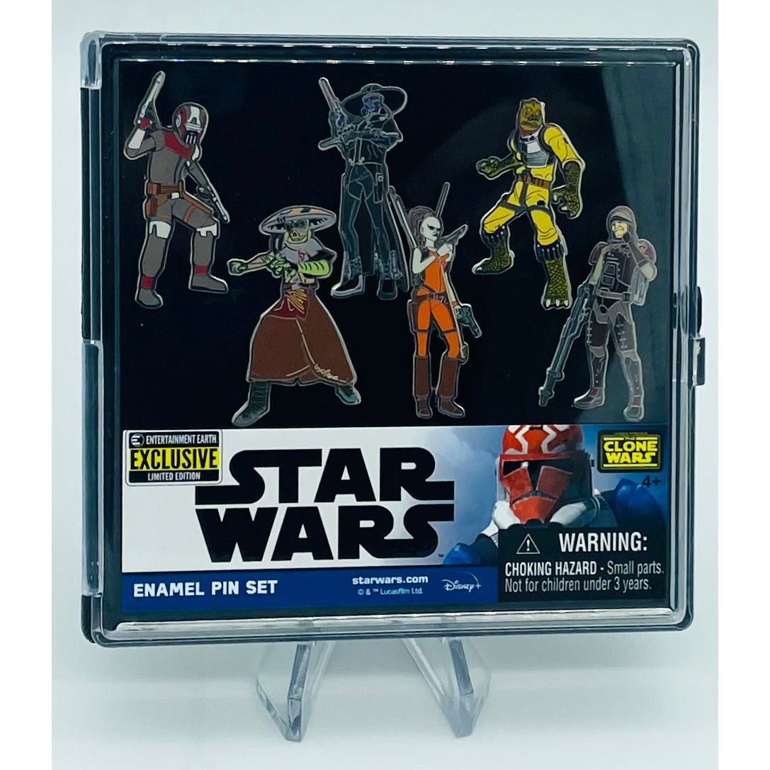 Star Wars Bounty Hunters Enamel Pin 6- Pack - Entertainment Earth Exclusive