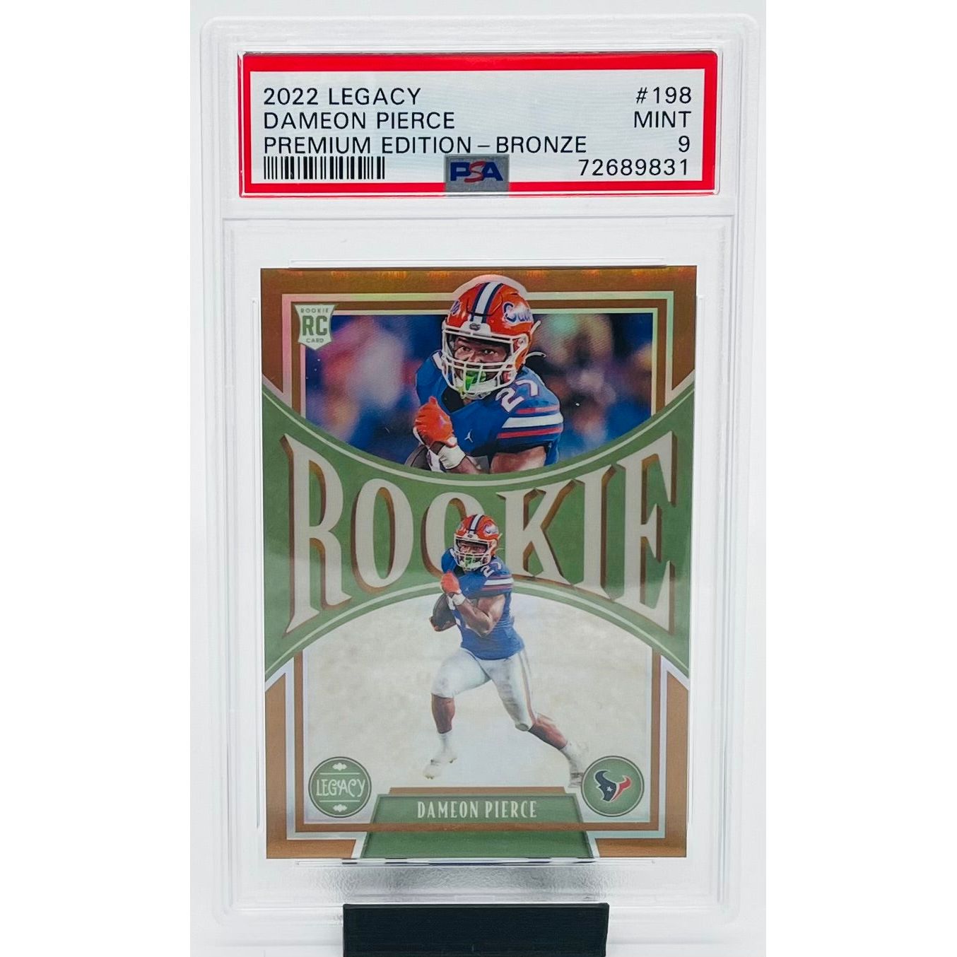 2022 Panini Legacy Football Dameon Pierce Premium Edition-Bronze PSA 9