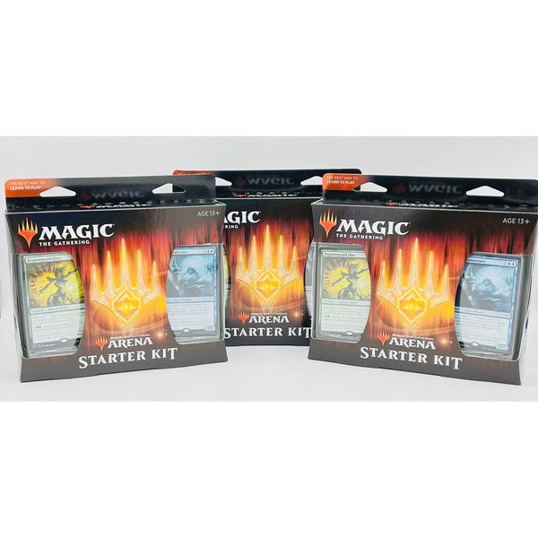 Magic The Gathering Arena Starter Kit, Lot of 3, 2 Ready to Play Decks, Sealed