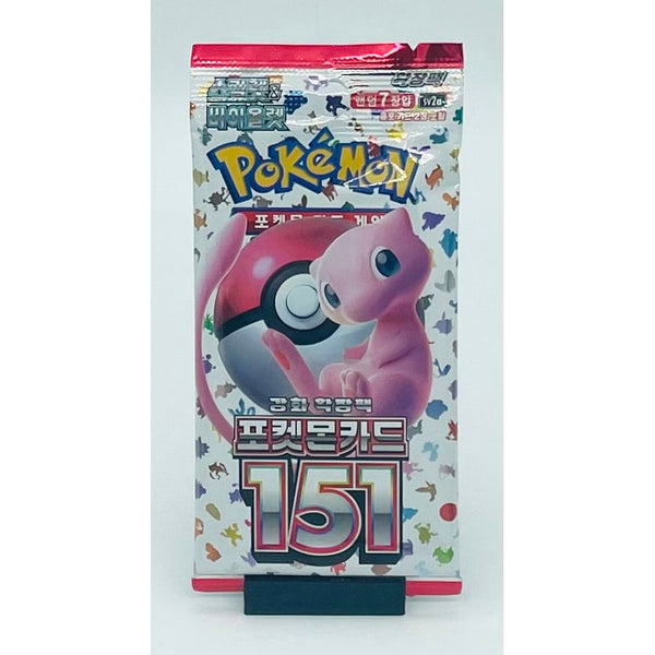 Pokemon TCG: Pokemon 151 Single Booster Pack, Korean, Factory Sealed