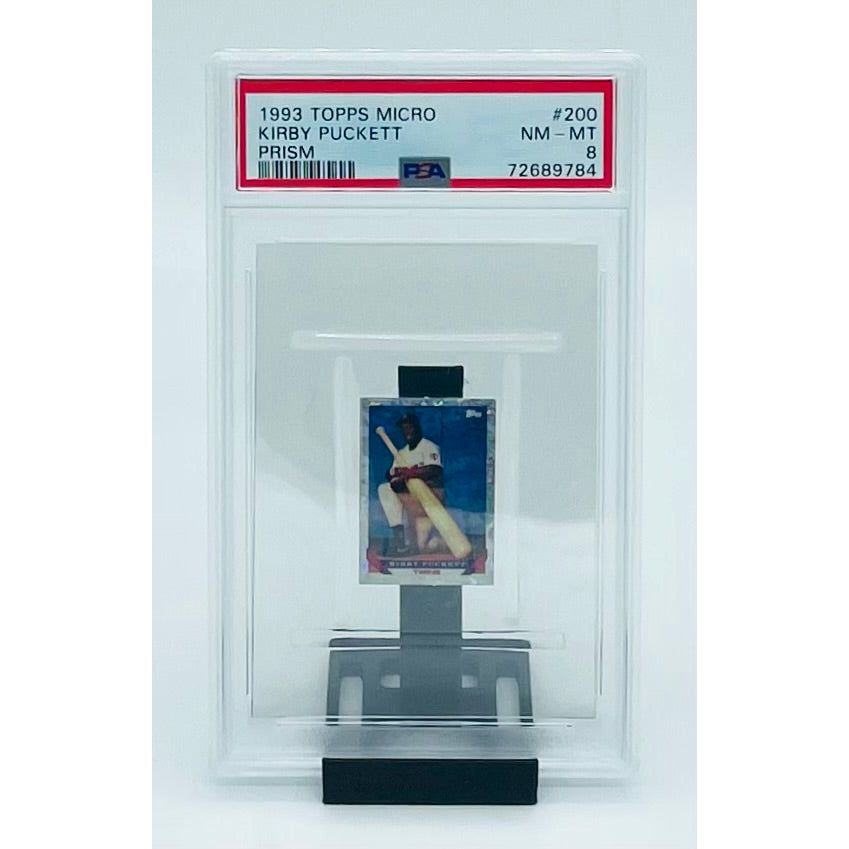 1993 Topps  Micro Baseball Kirby Puckett Prism PSA 8