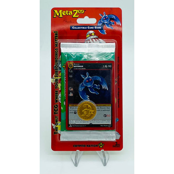 Metazoo Cryptid Nation Blister Green Pack -2ND EDITION  With Mothman Card & Coin
